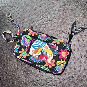 Disney Floral Wristlet with Colorful Design